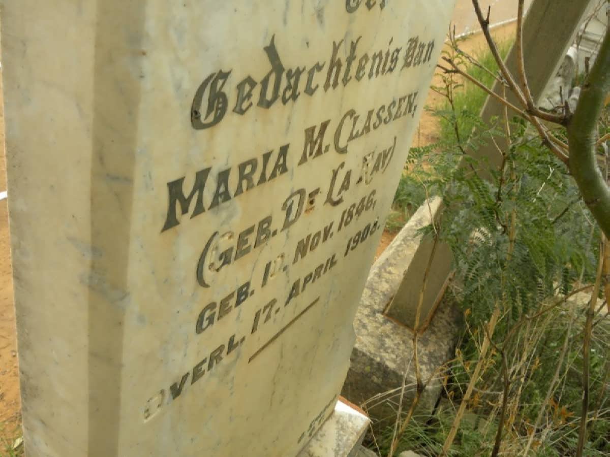 CLASSEN Maria M. nee DE LA RAY 1846-190?