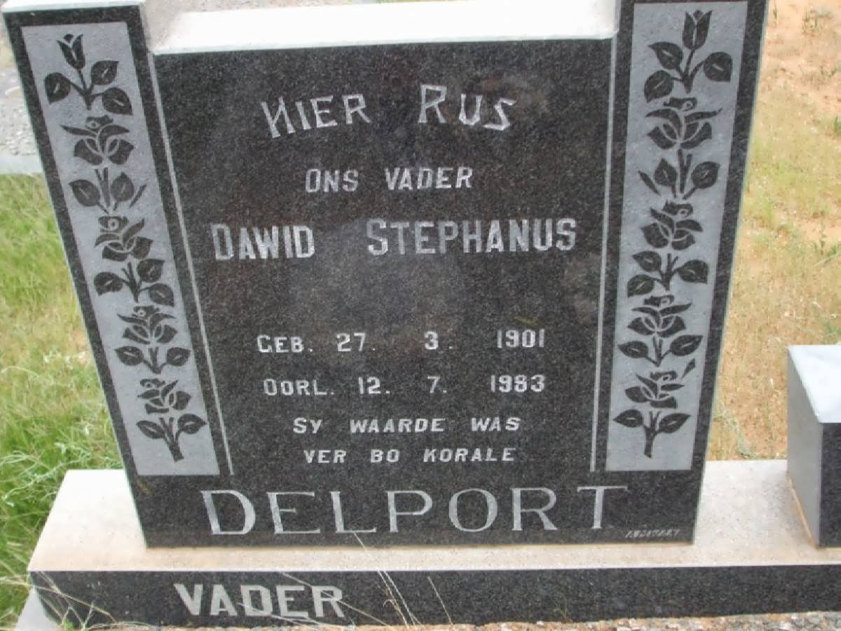 DELPORT Dawid Stephanus 1901-1983