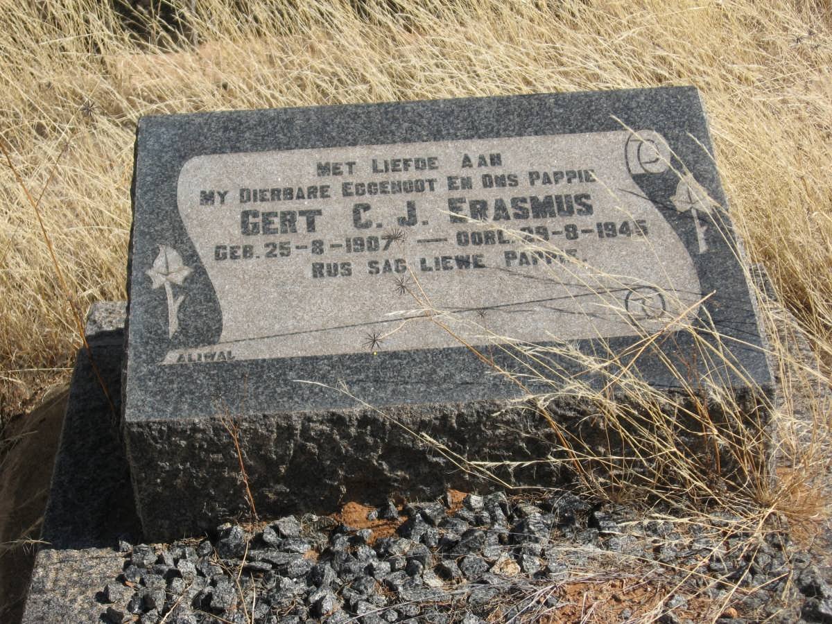 ERASMUS Gert C.J. 1907-1945