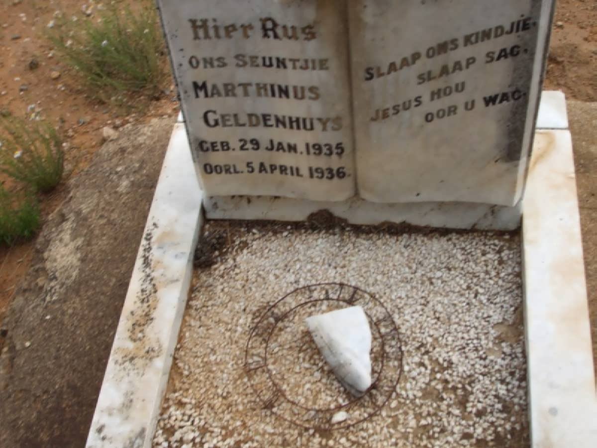 GELDENHUYS Marthinus 1935-1936