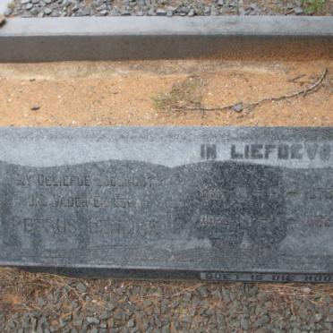 GROBLER Petrus Hendrik 1875-196? &amp; C.A. VENTER 18?2-1987