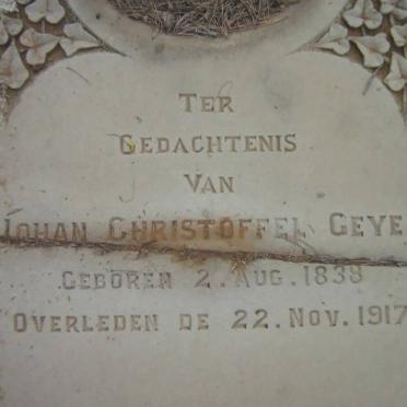 GEYER Johan Christoffel 1838-1917