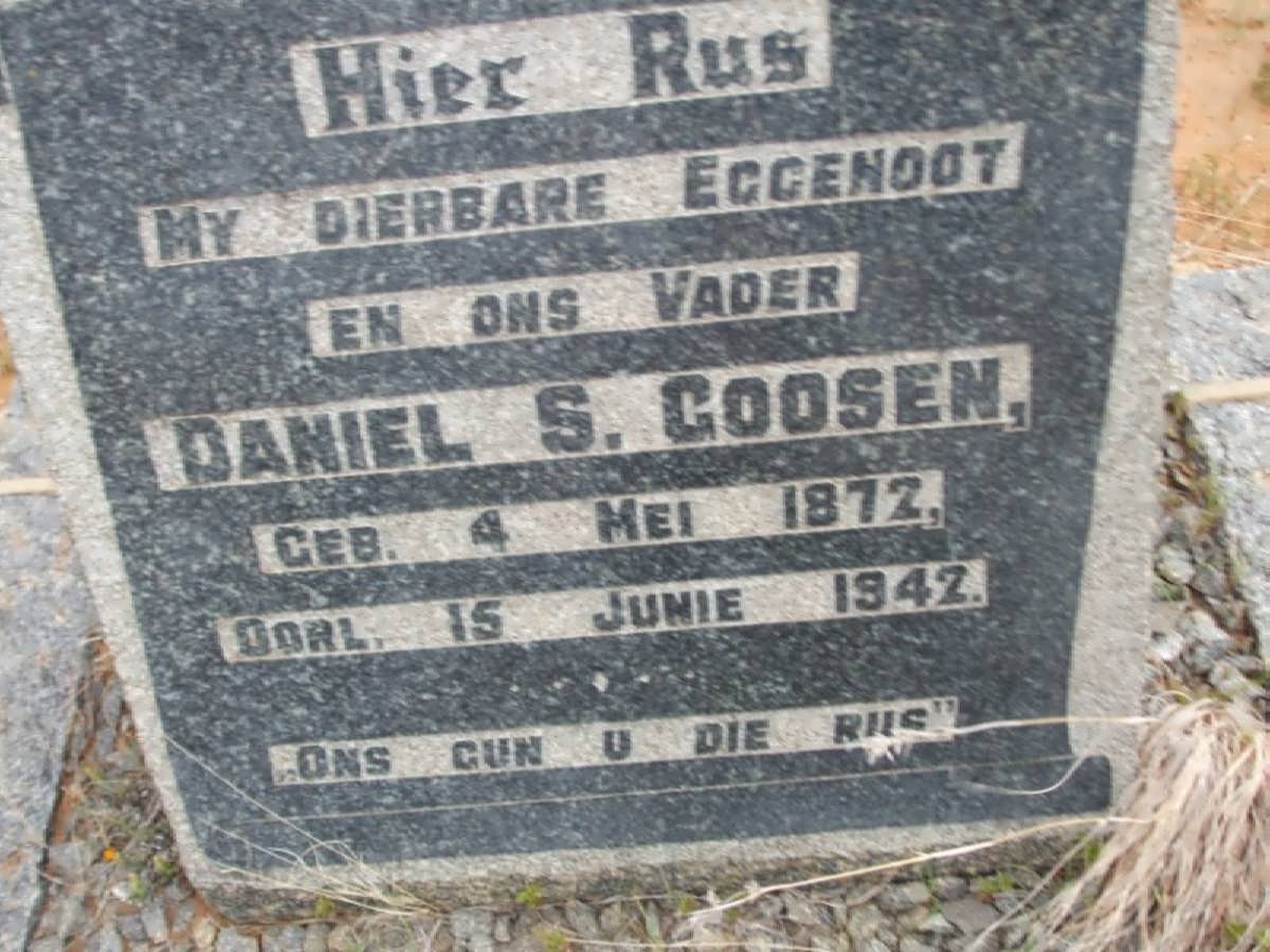 GOOSEN Daniel S. 1872-1942