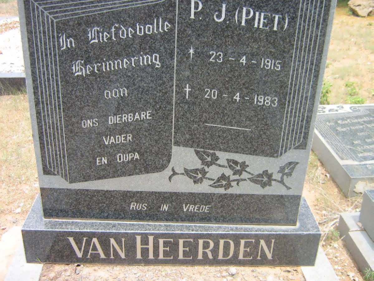 HEERDEN P.J., van 1915-1983