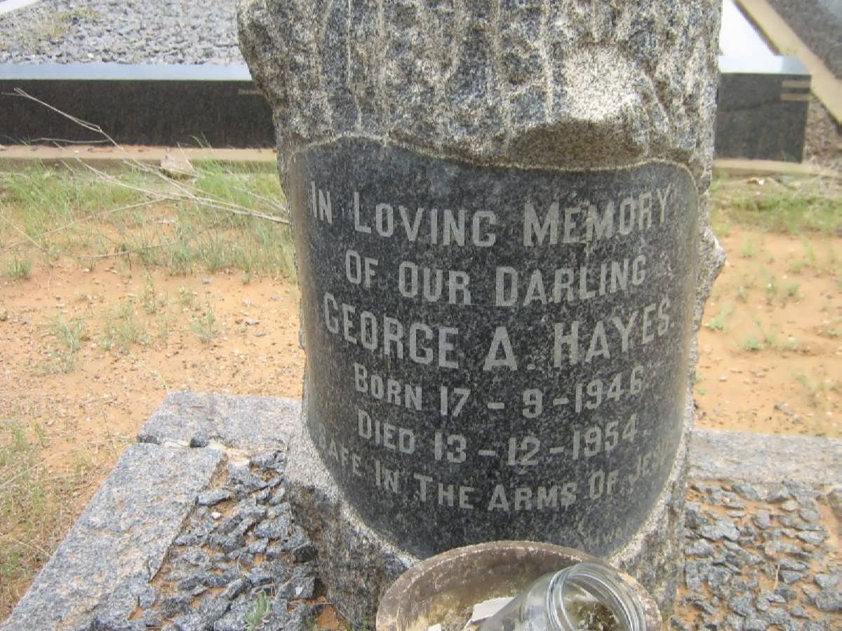 HAYES George A. 1946-1954