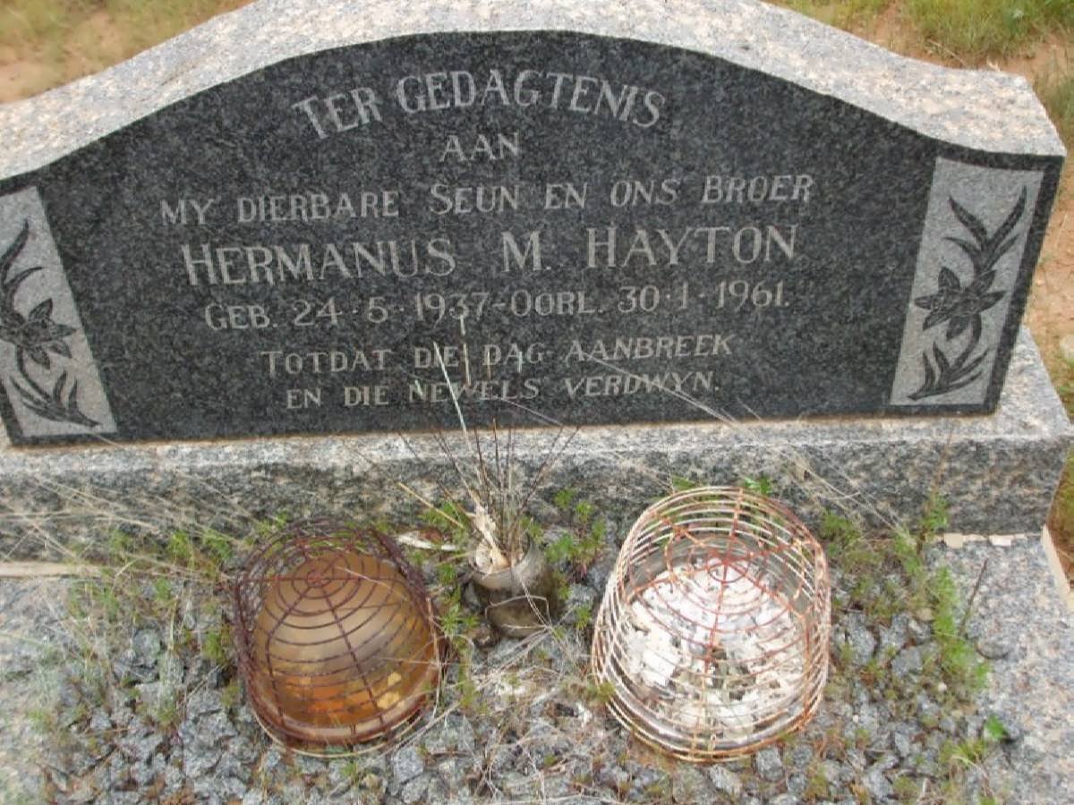 HAYTON Hermanus M. 1937-1961