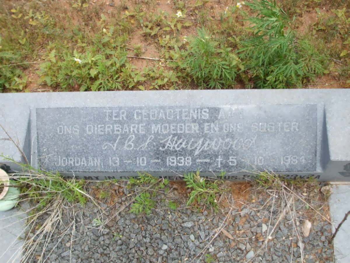 HAYWOOD J.C.S. 1938-1984