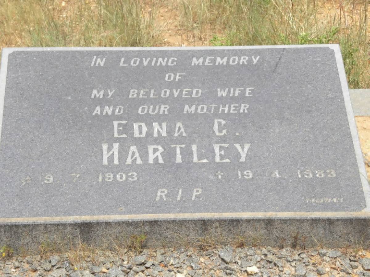 HARTLEY Edna C. 1903-1983