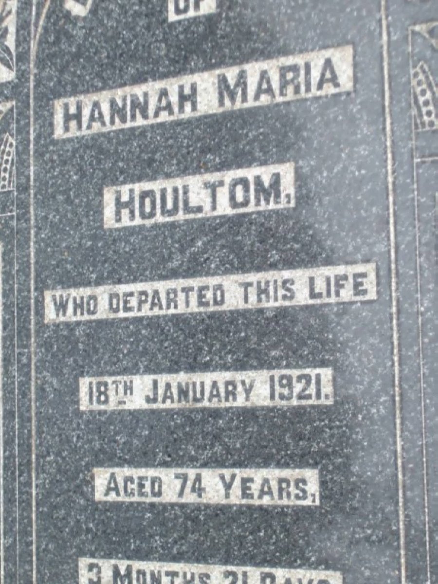 HOULTOM Hannah Maria -1921