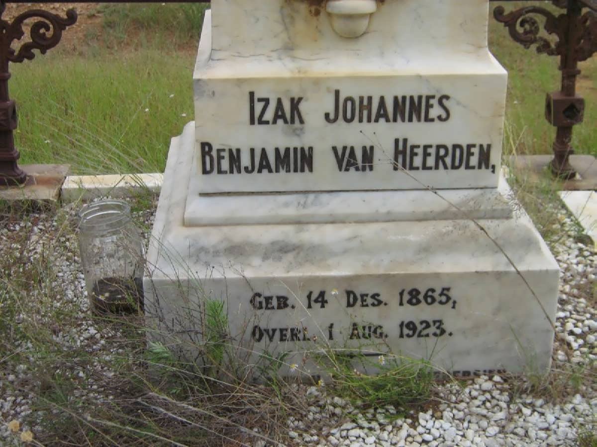 HEERDEN Izak Johannes Benjamin, van 1865-1923