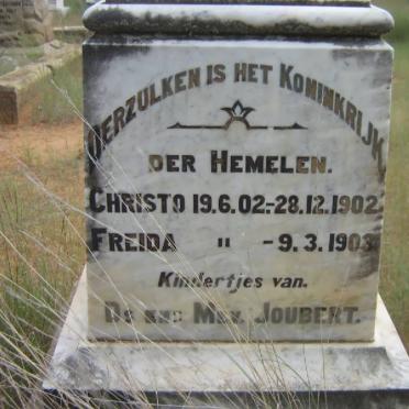 JOUBERT Christo 1902-1902 :: JOUBERT Freida 1902-1903