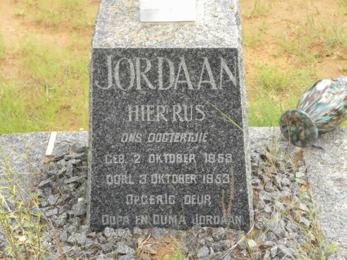 JORDAAN 1953-1953