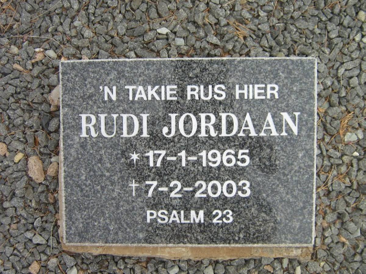 JORDAAN Rudi 1965-2003