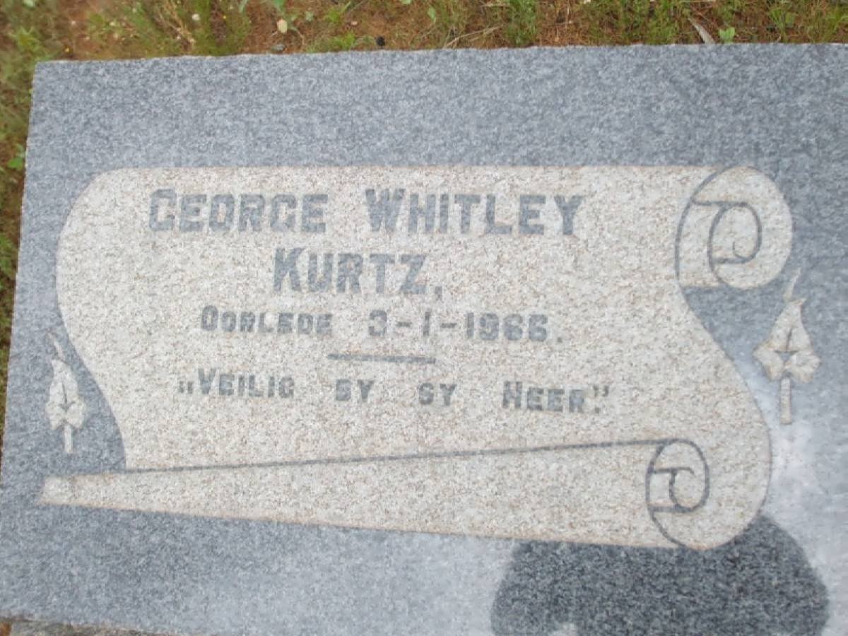 KURTZ George Whitley -1966