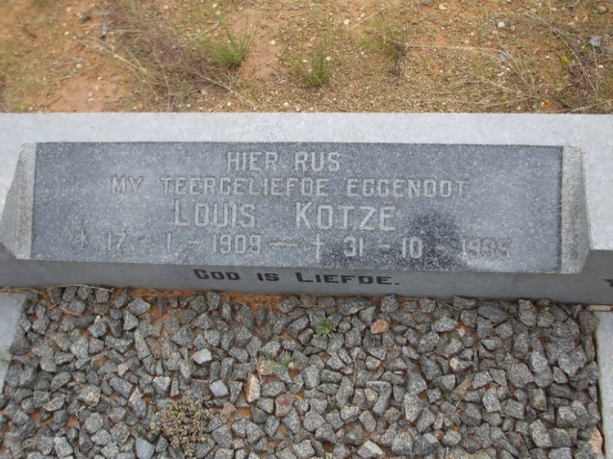 KOTZE Louis 1909-19?5