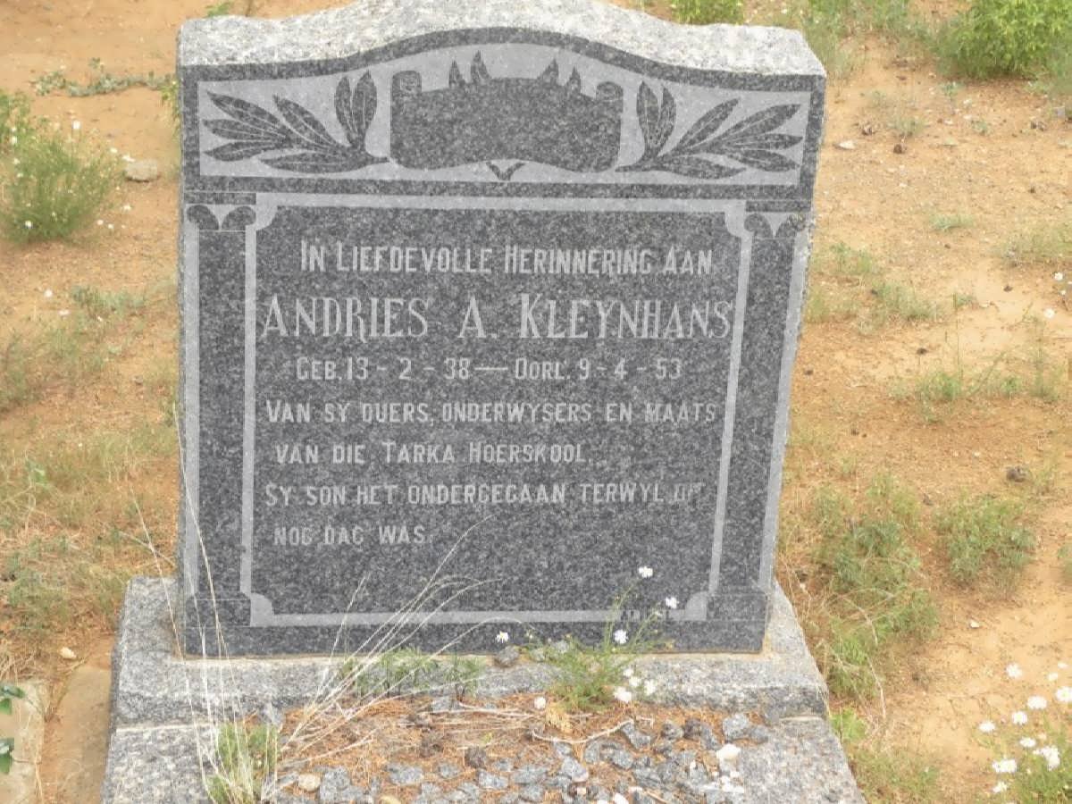 KLEYNHANS Andries A. 1938-1953