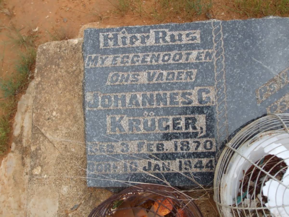 KRUGER Johannes G. 1870-1944