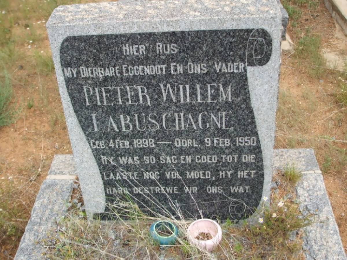 LABUSCHAGNE Pieter Willem 1898-1950