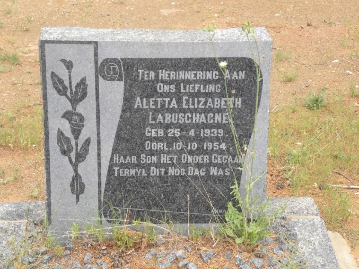 LABUSCHAGNE Aletta Elizabeth 1939-1954
