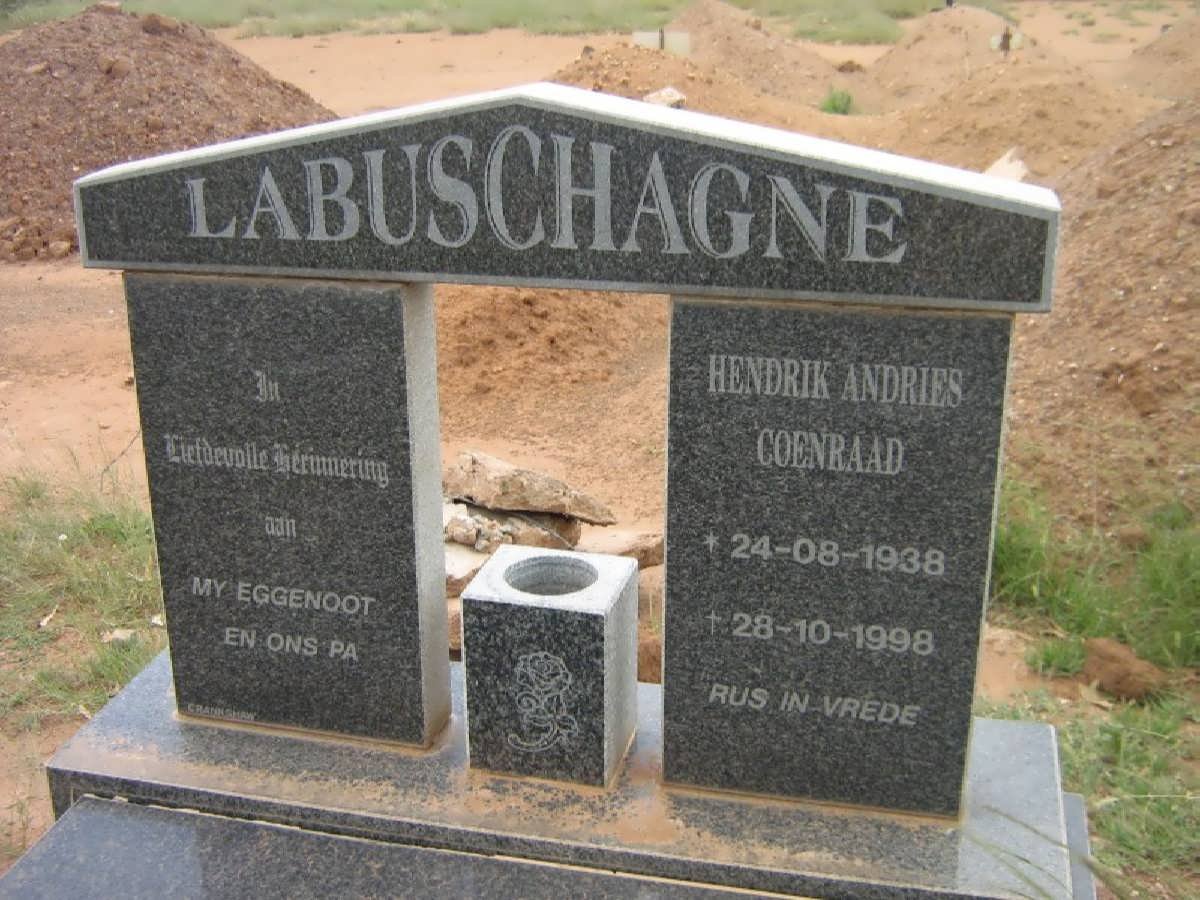 LABUSCHAGNE Hendrik Andries Coenraad 1938-1998