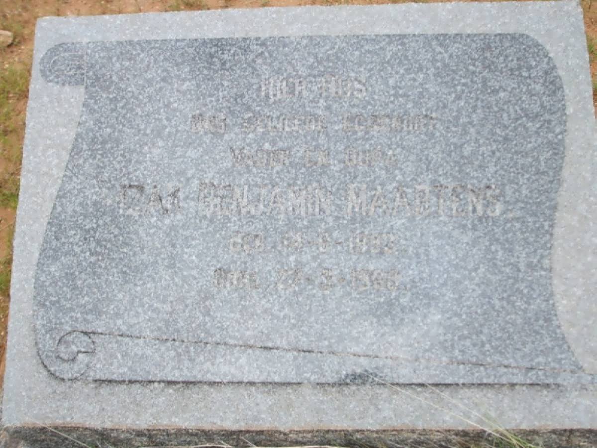 MAARTENS Izak Benjamin