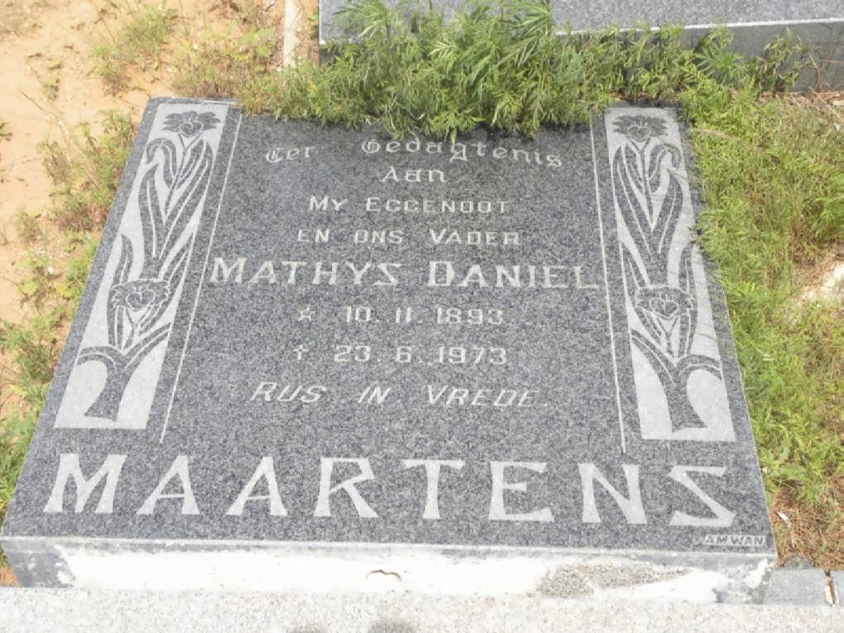 MAARTENS Mathys Daniel 1893-1973