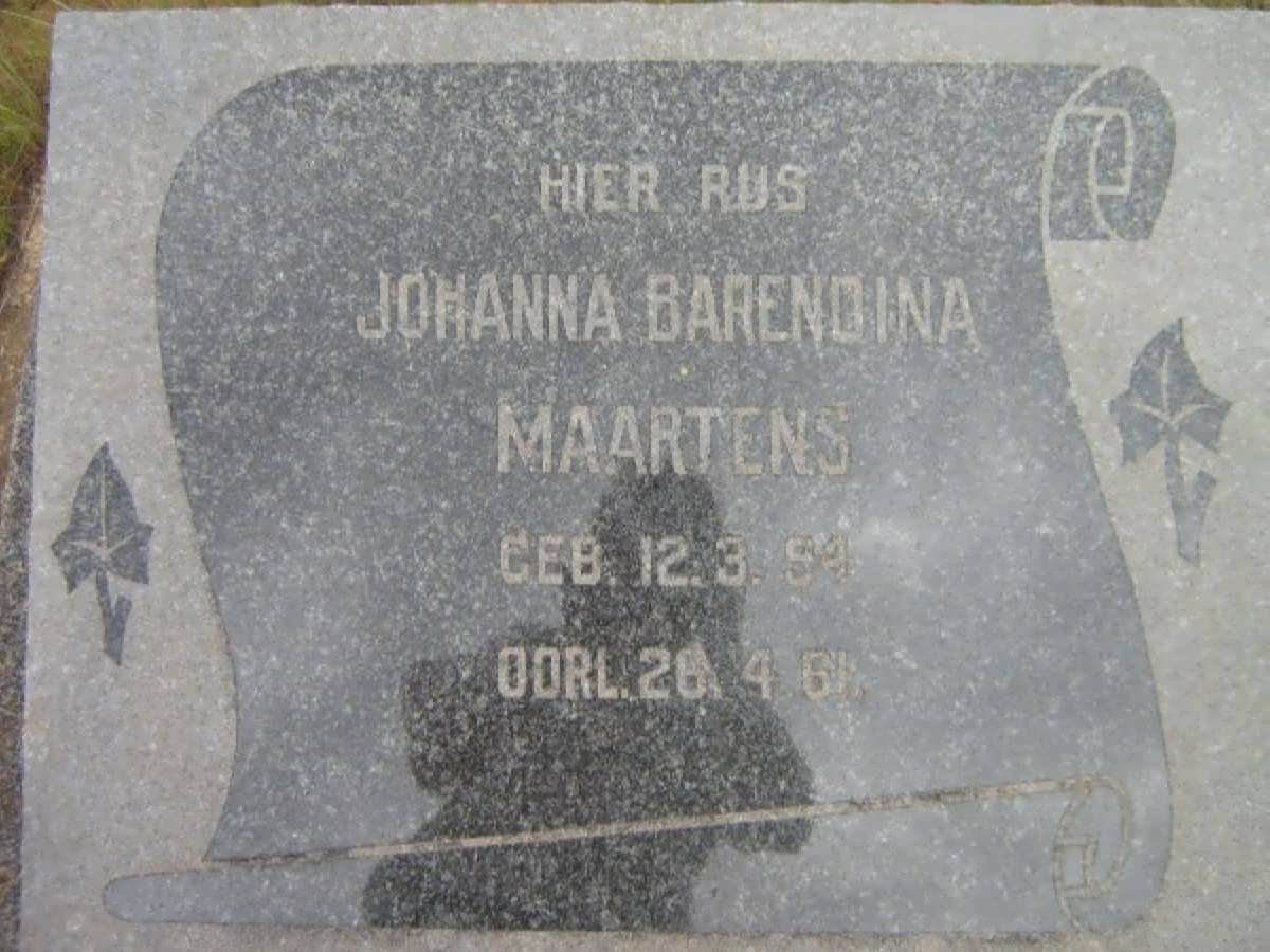 MAARTENS Johanna Barendina 1894-1961
