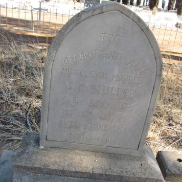 MULLER S.C. nee ROSSOUW 1857-1925