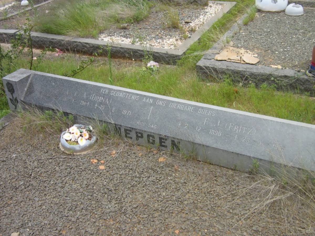 NEPGEN F.J. 1890-1965 &amp; A. 1904-1971