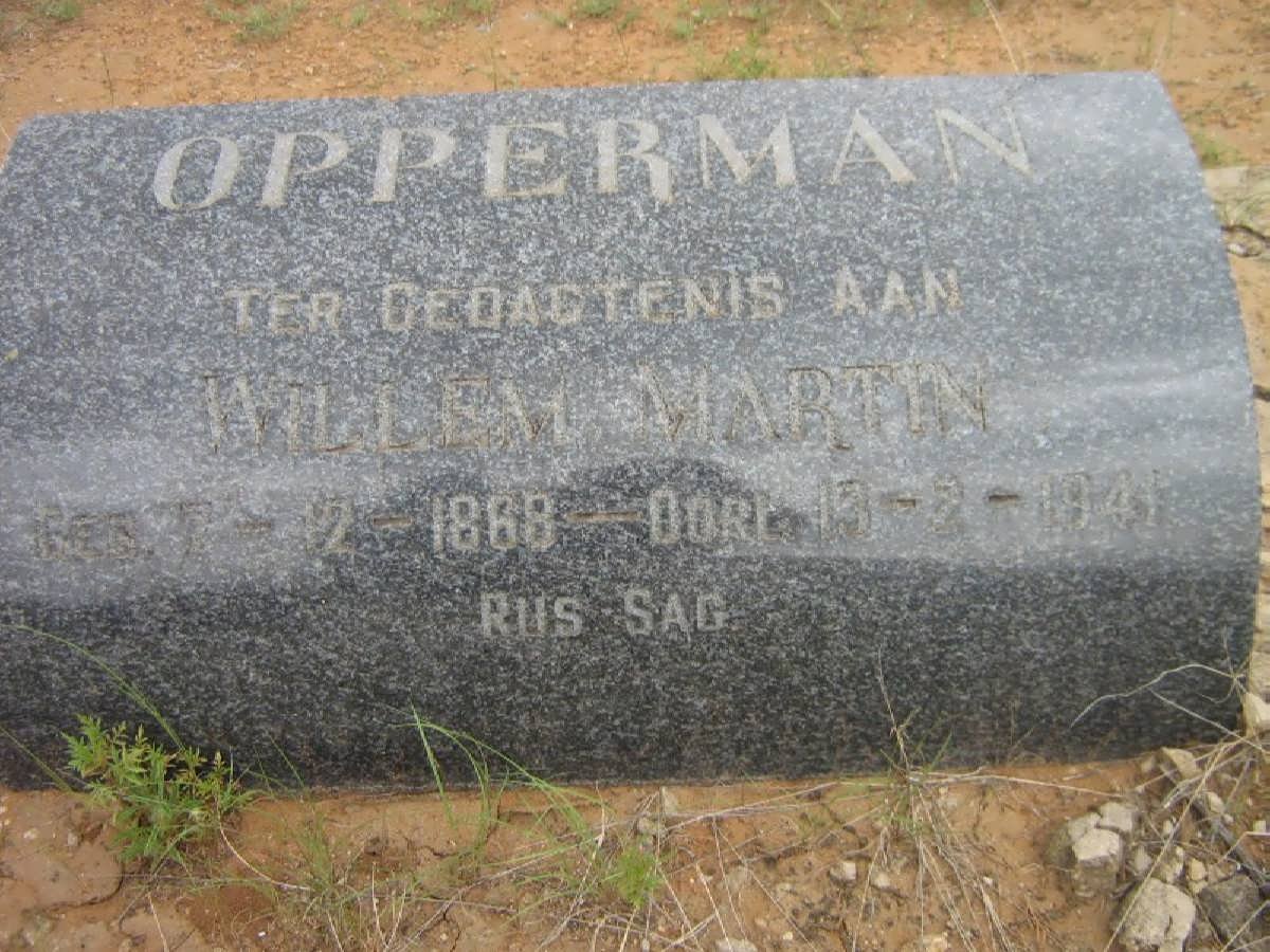 OPPERMAN Willem Martin 1868-1941