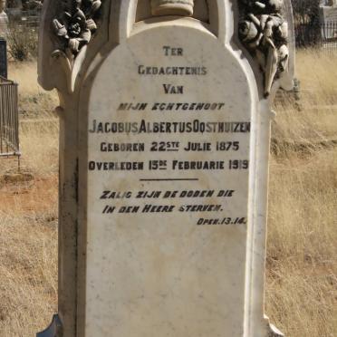 OOSTHUIZEN Jacobus Albertus 1875-1919