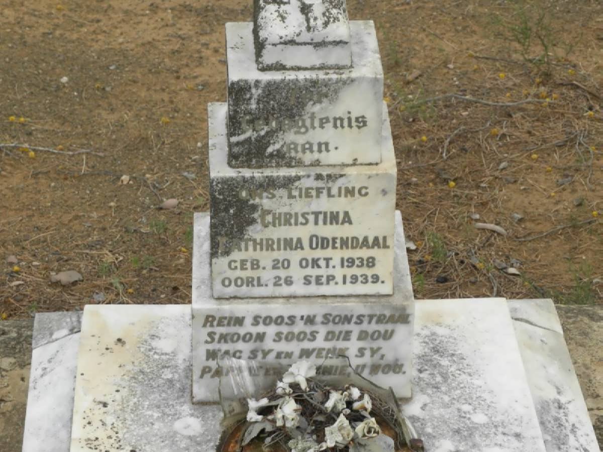 ODENDAAL Christina Cathrina 1938-1939