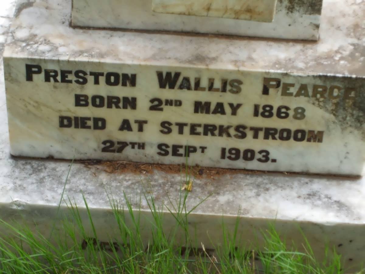 PEARCE Preston Wallis 1868-1903