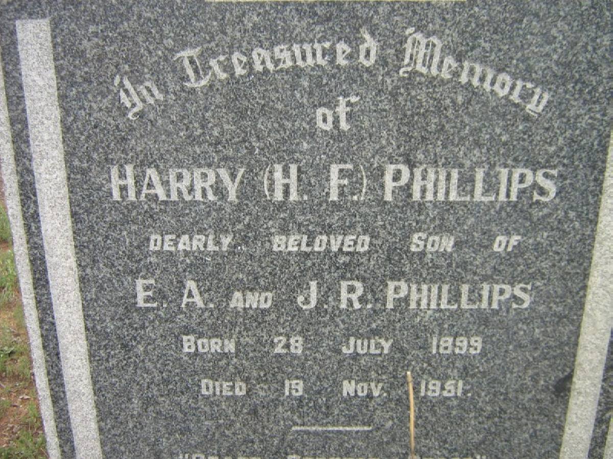 PHILLIPS H.F. 1899-1951