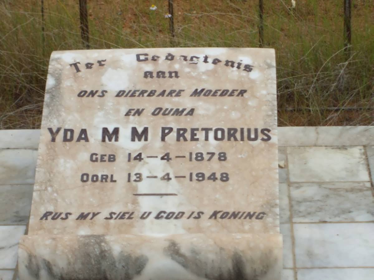 PRETORIUS Yda M.M. 1878-1948