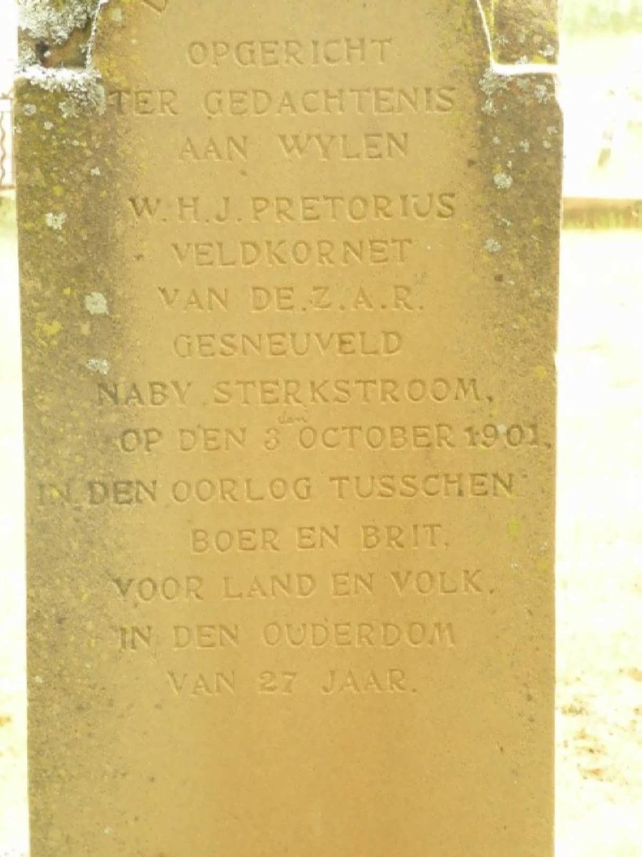 PRETORIUS W.H.J. -1901