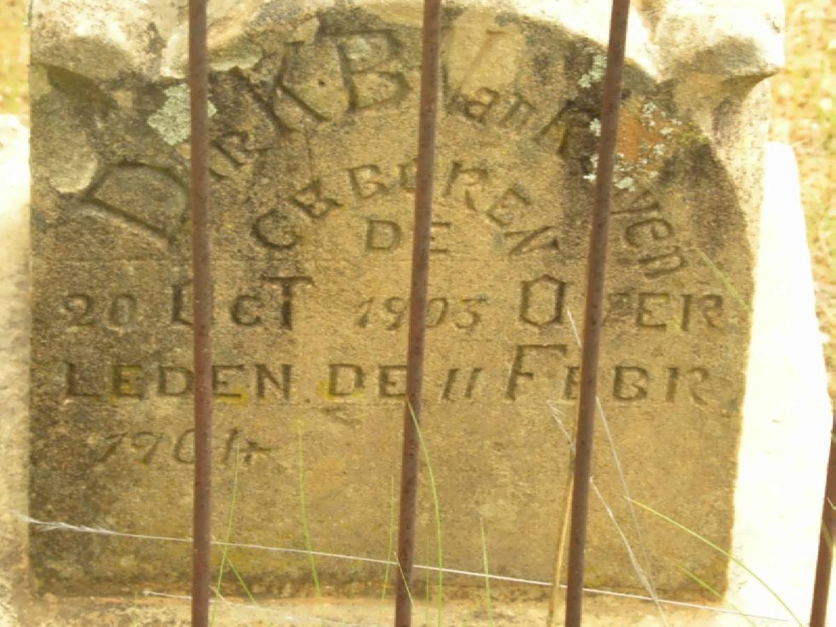 ROOYEN Dirk B., van 1903-1904