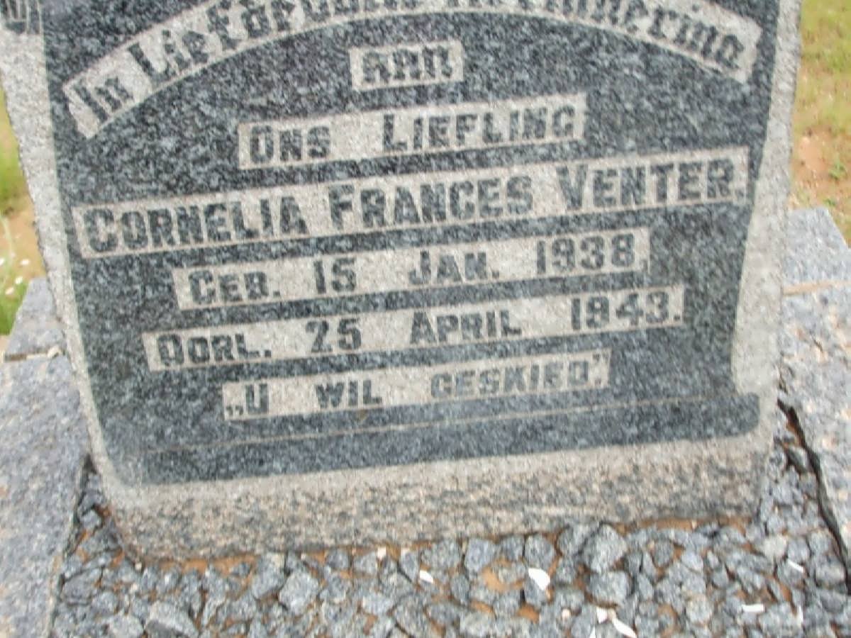 VENTER Cornelia Frances 1938-1943