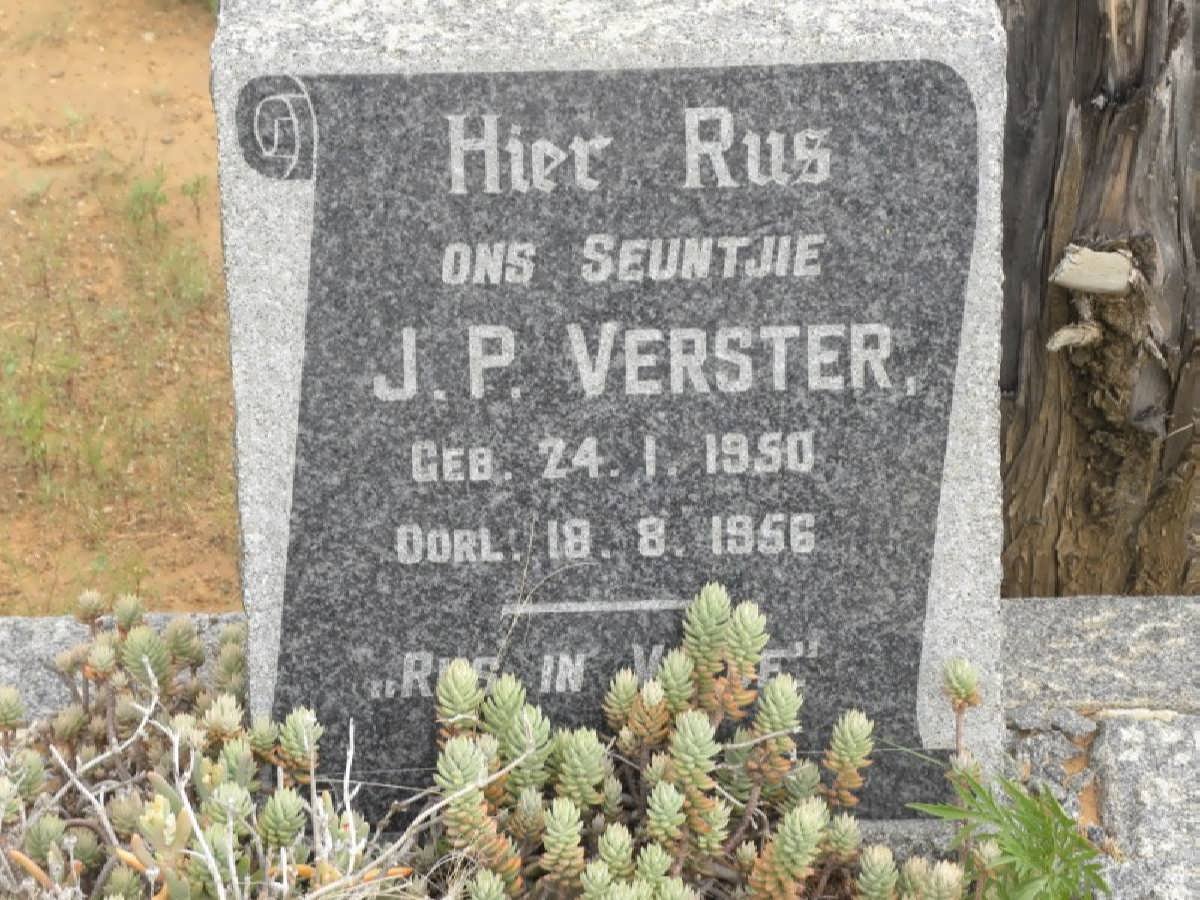 VERSTER J.P. 1950-1956