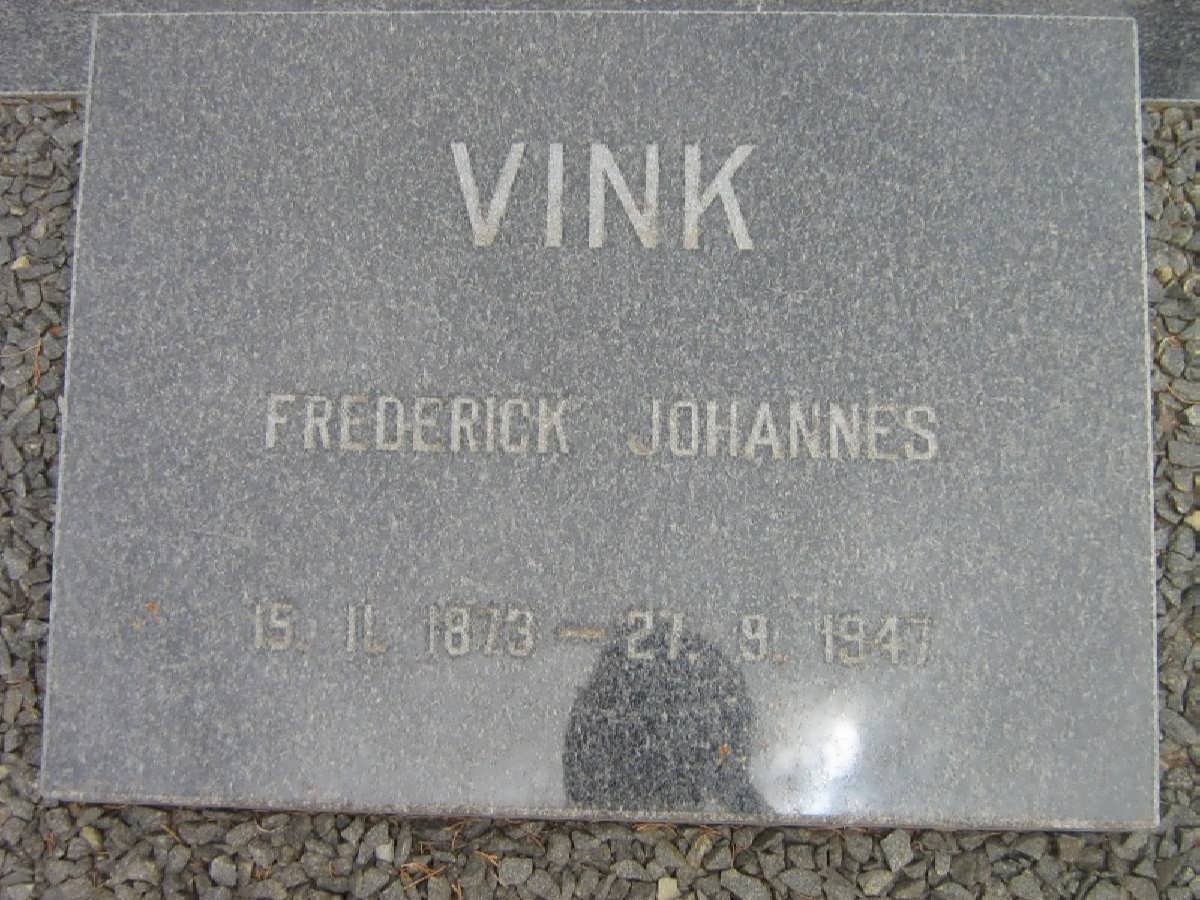 VINK Frederick Johannes 1873-1947