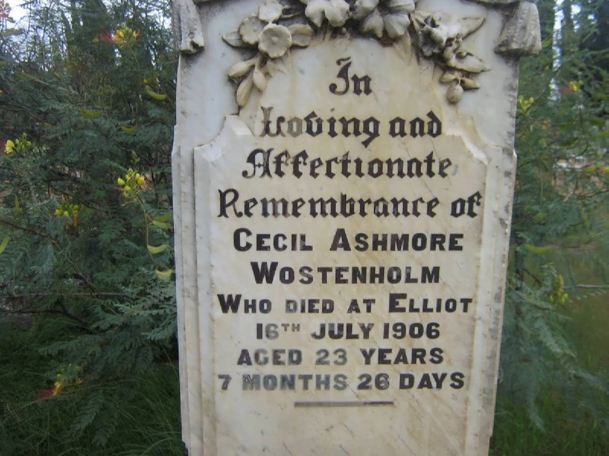 WOSTENHOLM Cecil Ashmore -1906