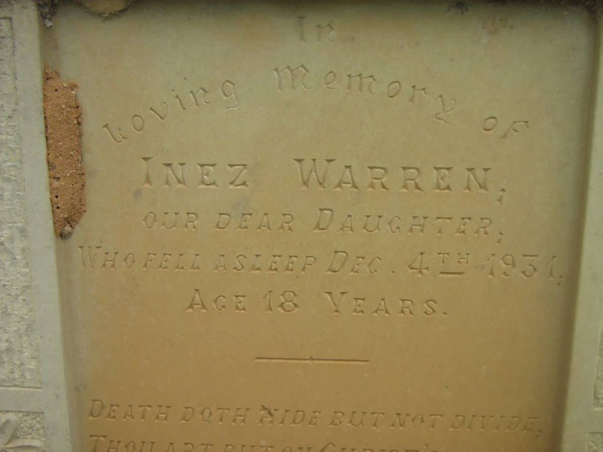WARREN Inez -1931