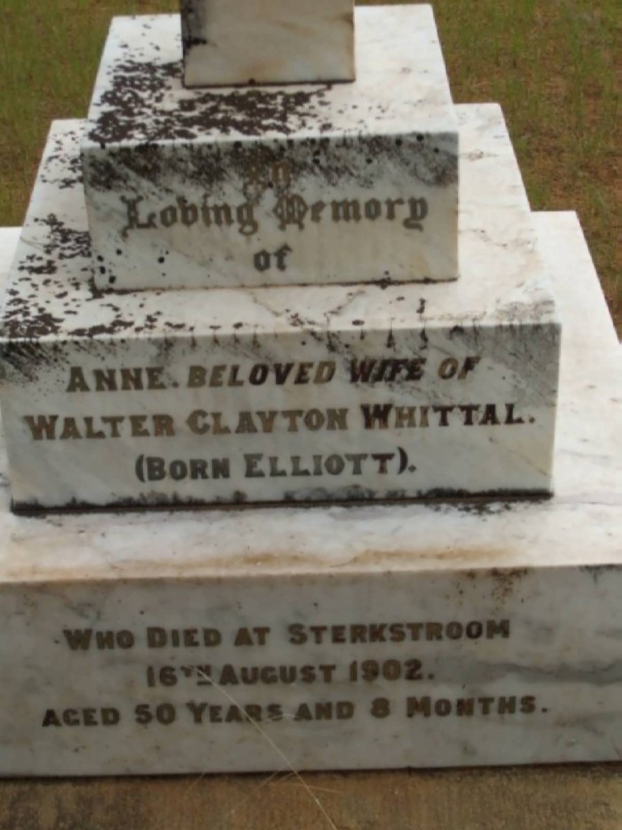 WHITTAL Anne nee ELLIOTT -1902