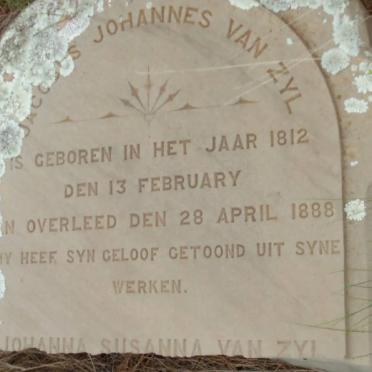 ZYL Jacobus Johannes, van 1812-1888 &amp; Johanna Susanna LEGRANGE 1813-1888