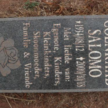 SALOMO Petrus Coenraad 1934-2000