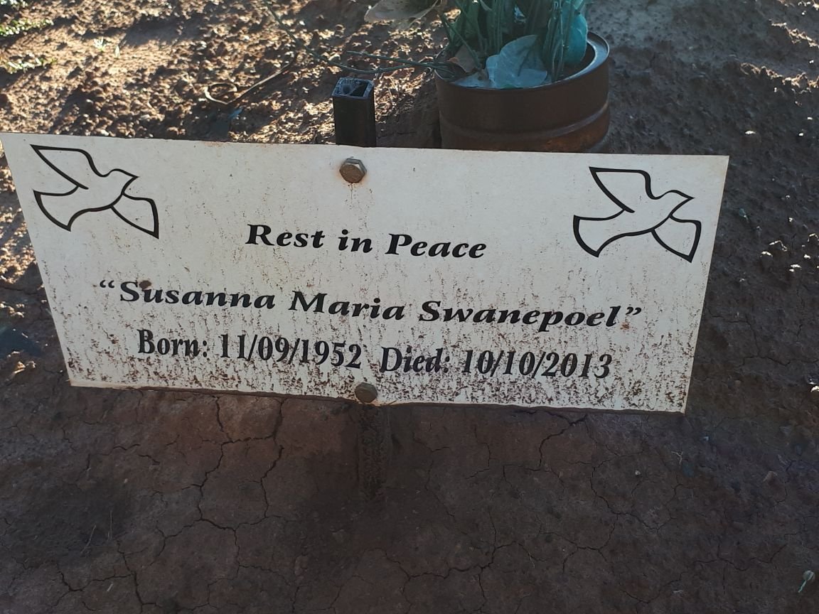 SWANEPOEL Susanna Maria 1952-2013