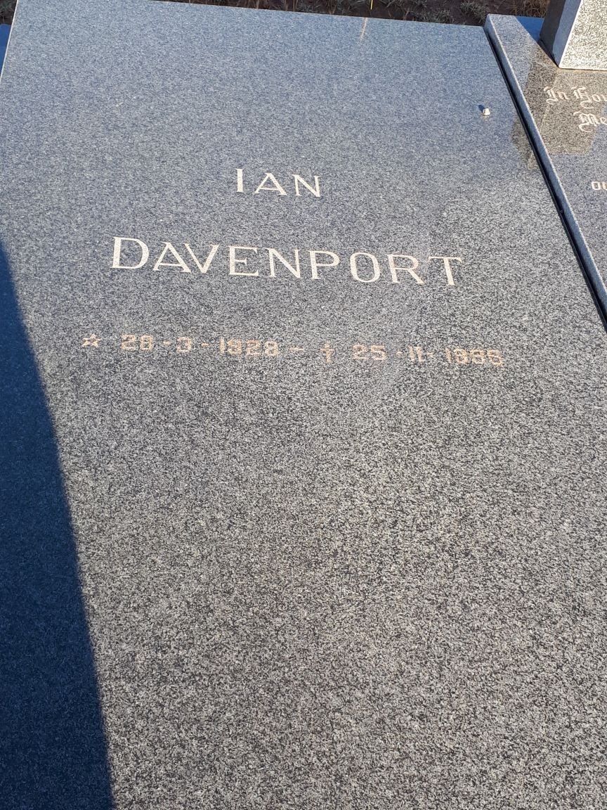 DAVENPORT Ian 1928-19??