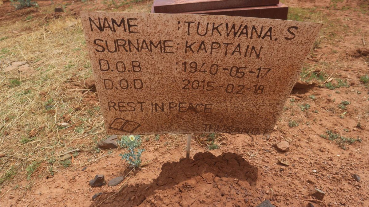 KAPTAIN Tukwana S. 1940-2015