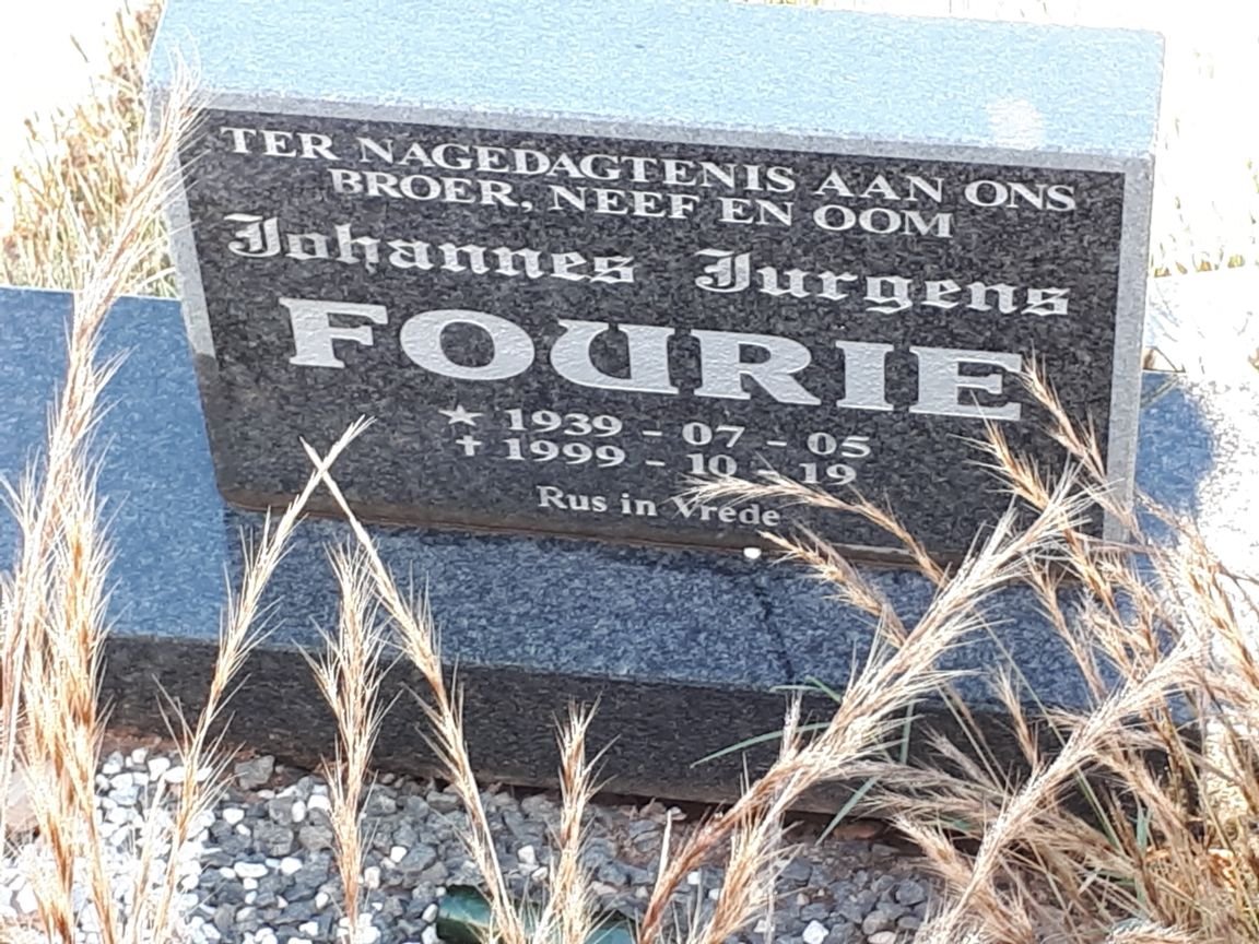 FOURIE Johannes Jurgens 1939-1999