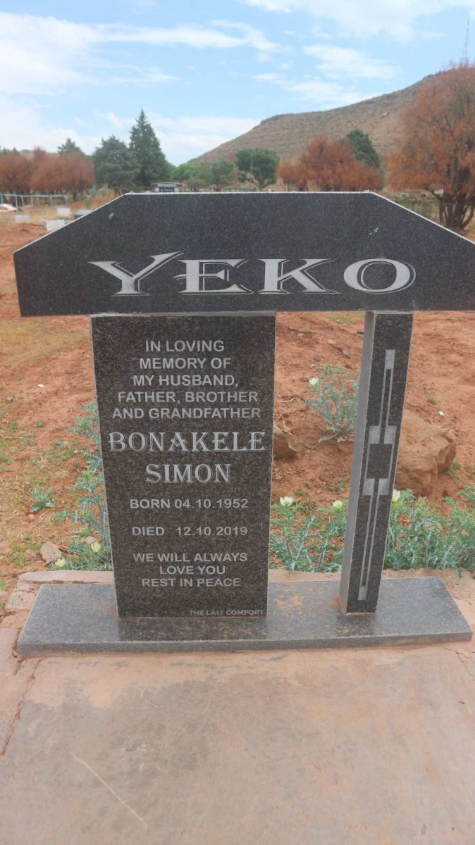 YEKO Bonakele Simon 1952-2019